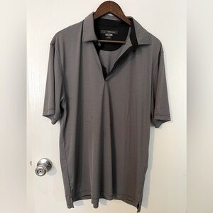 Greg Norman Play Dry Men's Striped Short Sleeve Golf Polo Shirt Size Large